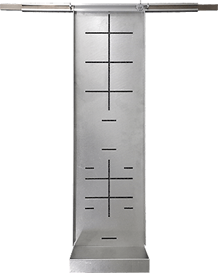 Schablone-100mm Gabarit de marquage alu 100 mm